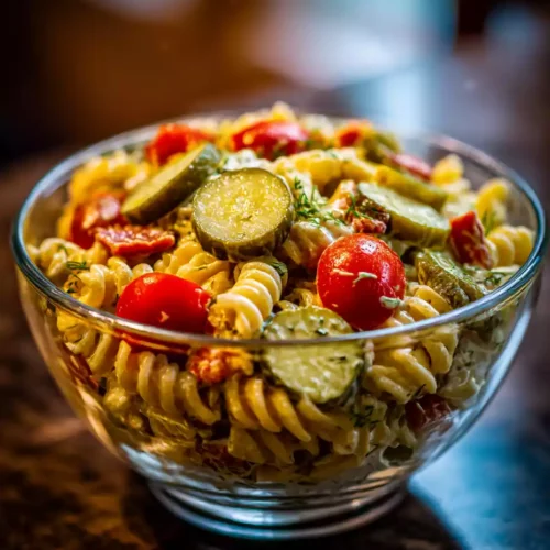 Dill Pickle Pasta Salad