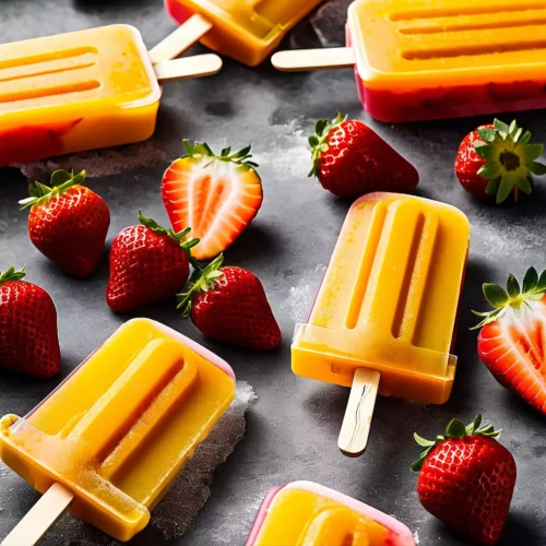 Strawberry Mango Popsicles