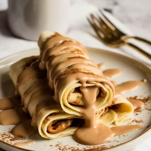 Cinnamon Roll Protein Crepes
